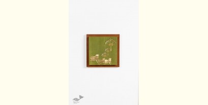 Decor The Wall | Wall Frame With Cow And Lotus Composition