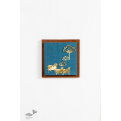 Decor The Wall | Wall Frame With Cow And Lotus Composition