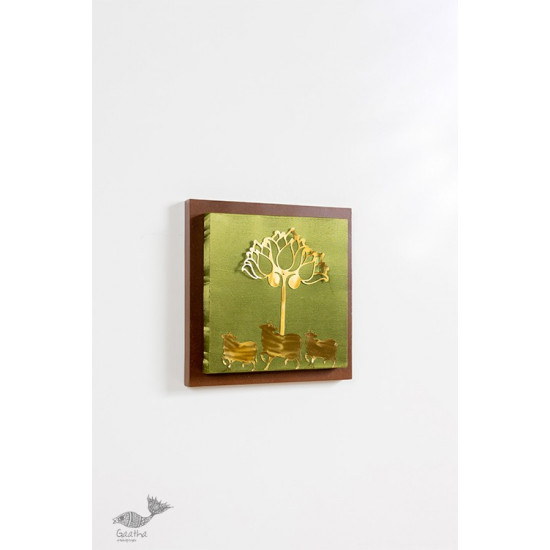 shop Wall Frame With Cow And Lotus Composition