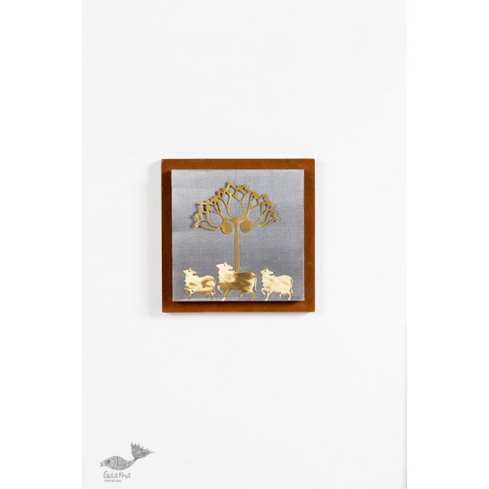 shop Wall Frame With Cow And Lotus Composition