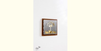 Decor The Wall | Wall Frame With Cow And Lotus Composition