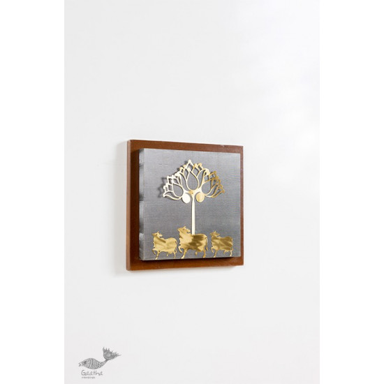 shop Wall Frame With Cow And Lotus Composition