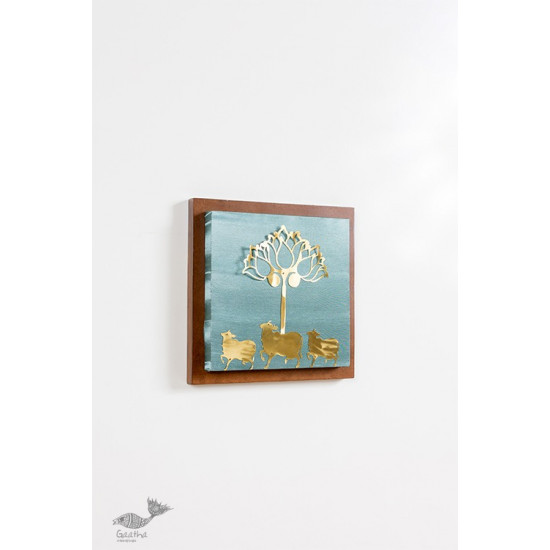 shop Wall Frame With Cow And Lotus Composition