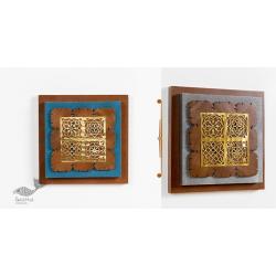 Decor The Wall | Wall Frame With Jaali Composition In A Wooden Block