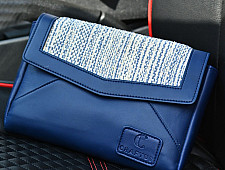 Zany Bags | Panja Dhurrie Purse - Blue