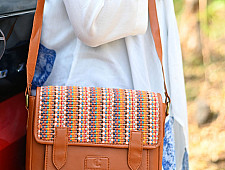 Zany Bags | Panja Dhurrie Tote Bag - Brown