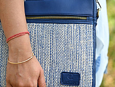 Zany Bags | Panja Dhurrie Laptop Bag - Blue