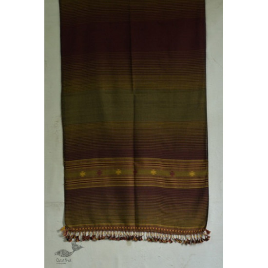 Handwoven cotton bhujodi weaving stoles from kutch