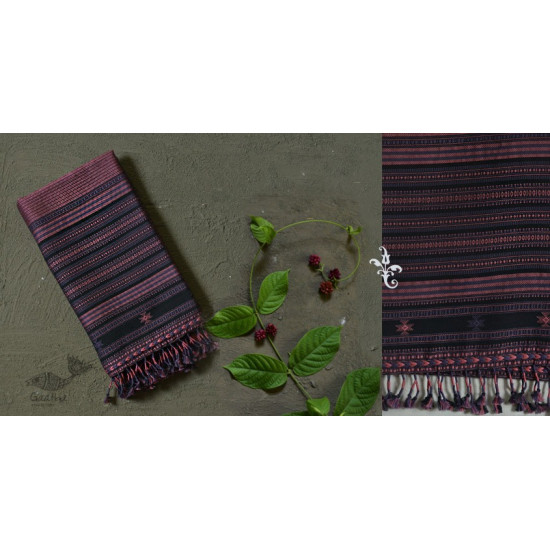 Handwoven cotton bhujodi weaving stoles from kutch