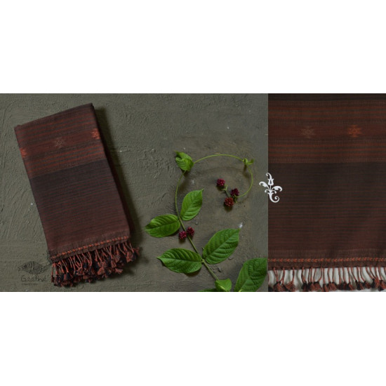 Handwoven cotton bhujodi weaving stoles from kutch