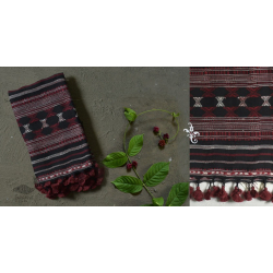 Beyond The Basics ✜ Handwoven Bhujodi Kala Cotton Stole ✜ 35