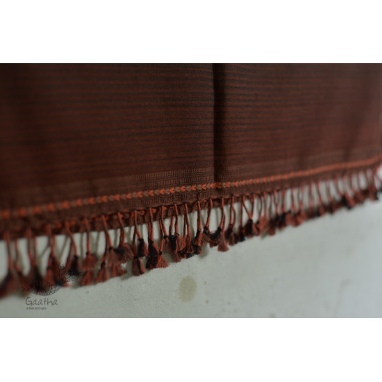 Handwoven cotton bhujodi weaving stoles from kutch