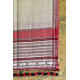 Handwoven kala cotton bhujodi weaving stoles from kutch