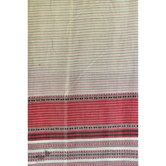 Handwoven kala cotton bhujodi weaving stoles from kutch