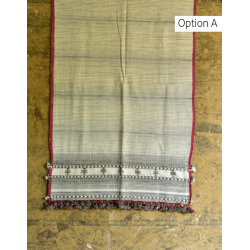 Beyond The Basics ✜ Handwoven Bhujodi Kala Cotton Stole (Two Option) ✜ 8