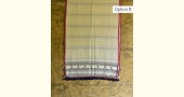Handwoven kala cotton bhujodi weaving stoles from kutch 08