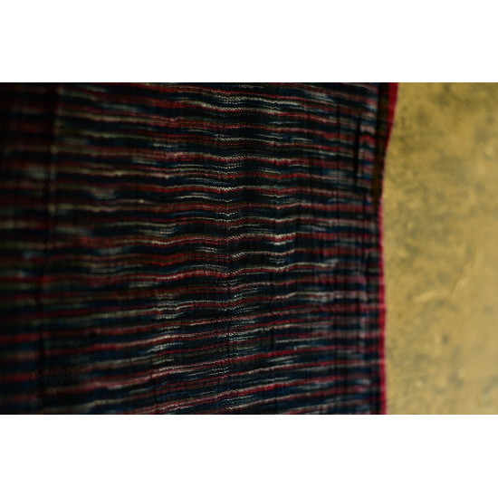 Handwoven kala cotton bhujodi weaving stoles from kutch