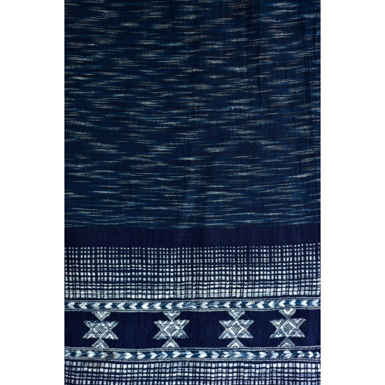 Handwoven kala cotton bhujodi weaving stoles from kutch