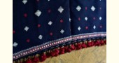 Handwoven kala cotton bhujodi weaving stoles from kutch