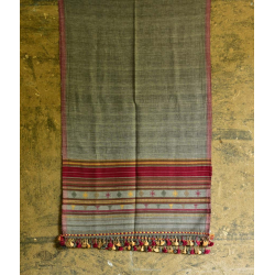 Beyond The Basics ✜ Handwoven Bhujodi Kala Cotton Stole ✜ 17C