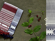 Beyond The Basics ✜ Handwoven Bhujodi Cotton Stole ( Five Options ) ✜ 3