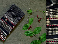 Beyond The Basics ✜ Handwoven Bhujodi Cotton & Tussar Silk Stole ✜ 19A