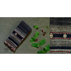 Beyond The Basics ✜ Handwoven Bhujodi Cotton & Tussar Silk Stole ✜ 19A