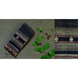 Beyond The Basics ✜ Handwoven Bhujodi Cotton & Tussar Silk Stole ✜ 19A