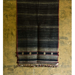 Beyond The Basics ✜ Handwoven Bhujodi Cotton & Tussar Silk Stole ✜ 19A