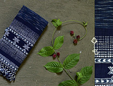 Beyond The Basics ✜ Handwoven Bhujodi Kala Cotton Stole ✜ 12