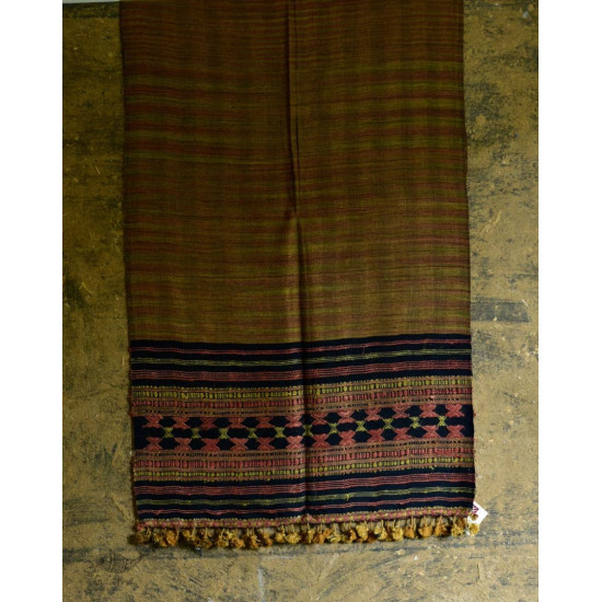 Handwoven Cotton & tussar silk bhujodi weaving stoles from kutch