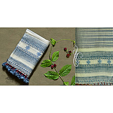 Beyond The Basics ✜ Handwoven Bhujodi Cotton Linen Stole (Four Options) ✜ 27D