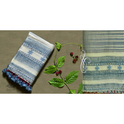 Beyond The Basics ✜ Handwoven Bhujodi Cotton Linen Stole (Four Options) ✜ 27D