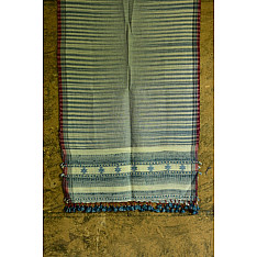 Beyond The Basics ✜ Handwoven Bhujodi Cotton Linen Stole (Four Options) ✜ 27D