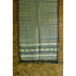 Beyond The Basics ✜ Handwoven Bhujodi Cotton Linen Stole (Four Options) ✜ 27D