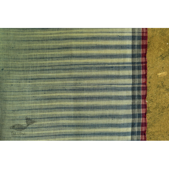 Handwoven Cotton linen bhujodi weaving stoles from kutch