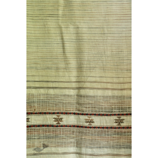 shop online Cotton bhujodi handwoven Kala  cotton dupatta 7