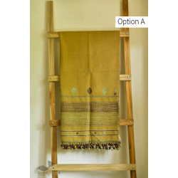 Breezy Mangroves ❧ Handwoven Bhujodi Cotton Tussar Silk Dupatta (Three Options) ☙ 11