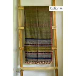 Breezy Mangroves ❧ Handwoven Bhujodi Cotton Tussar Silk Dupatta (Two Options) ☙ 14AB