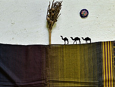 Breezy Mangroves ❧ Handwoven Bhujodi Cotton Dupatta (Two Options) ☙ 4