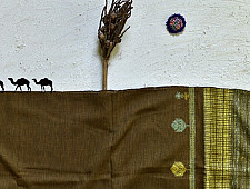 Breezy Mangroves ❧ Handwoven Bhujodi Cotton Tussar Silk Dupatta (Three Options) ☙ 11