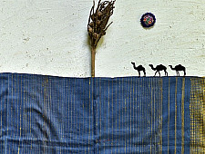 Breezy Mangroves ❧ Handwoven Bhujodi Cotton Tussar Silk Dupatta (Three Options) ☙ 8