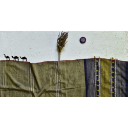 Breezy Mangroves ❧ Handwoven Bhujodi Cotton Tussar Silk Dupatta (Two Options) ☙ 14AB