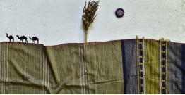 Breezy Mangroves ❧ Handwoven Bhujodi Cotton Tussar Silk Dupatta (Two Options) ☙ 14AB