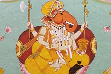 Miniature Painting | Ganesha With Riddhi Siddhi 