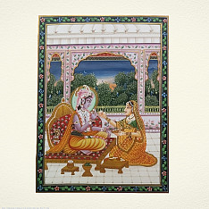 Miniature Painting | Rukmini Krishna