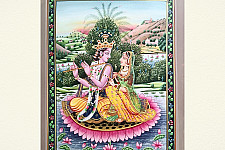 Miniature Painting | Radha Madhav