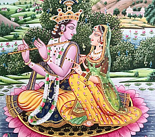Miniature Painting | Radha Madhav