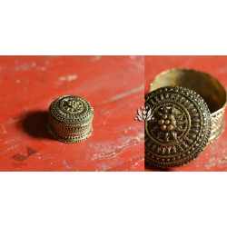 Brassware | Bell Metal ~ Handcrafted Brass Round Dibbi