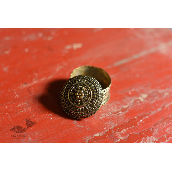 Bell Metal ~ Handcrafted Brass Round Dibbi